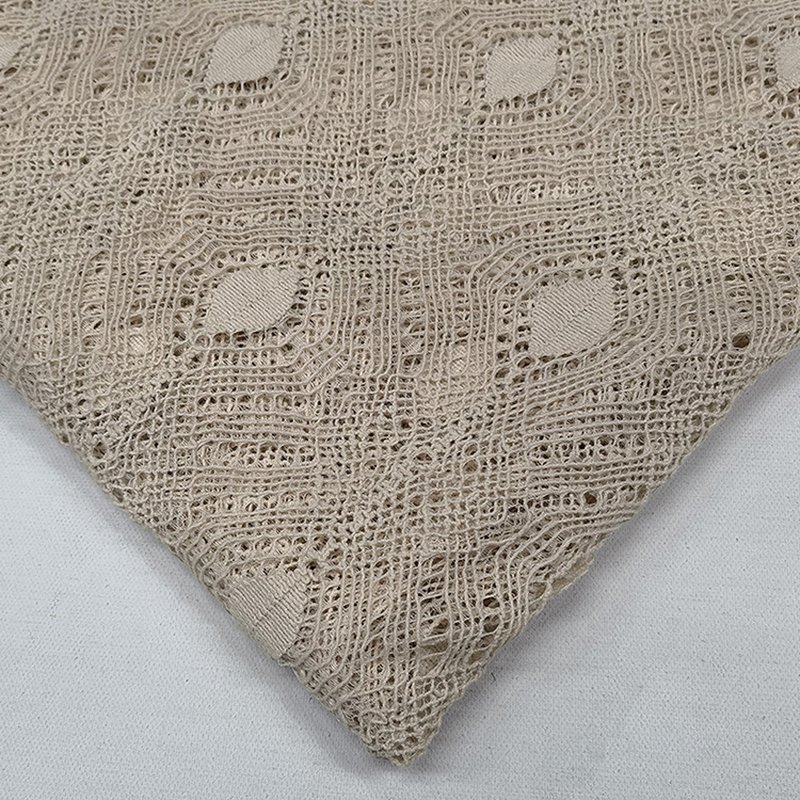 Lace Fabric Cutwork Solid Nylon Wholesale Supplier 11